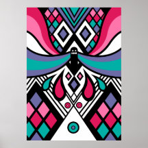 Impresión impar del arte posters