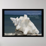Impresión inspirada del poster de Shell del mar
