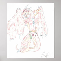 Impresión Jeweled de la lona del dragón, Unframed Poster