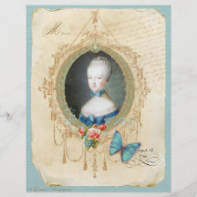 Impresión joven de la mariposa de la reina Marie A Tarjetón
