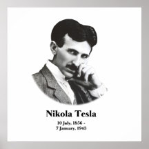 Impresión joven del arte de Tesla Impresiones