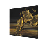Impresión líquida de la lona del extracto del oro lona envuelta para galerias