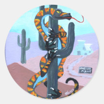 Impresión nuclear del lagarto pegatinas  