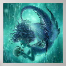 Impresión oscura de la sirena - besos del secreto impresiones