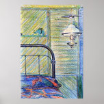 Impresión pasada de moda de la bella arte del dorm poster