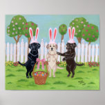 Impresión Pascua del arte del labrador retriever Impresiones