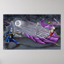 Impresión pintada del desierto posters