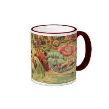 Impresión pliocena de la antigüedad de las plantas tazas de café