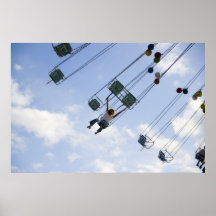 Impresión que vuela poster