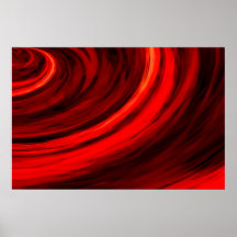 Impresión roja del poster del arte de Digitaces de