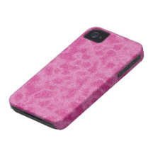 Impresión rosada de la piel Case-Mate iPhone 4 cárcasas