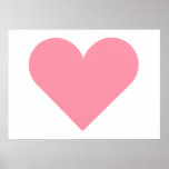 Impresión rosada del corazón impresiones