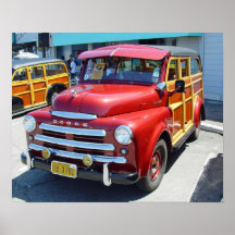 Impresión suburbana de 1949 Dodge Woody Poster