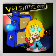Impresión "tarjeta del día de San Valentín Duval"  Poster