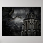 Impresión tempestuosa oscura de la noche posters