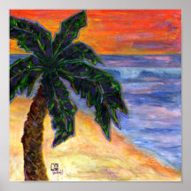 Impresión tropical de la lona de la pulgada del en posters