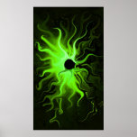 Impresión verde del cinturón de Fuego Posters