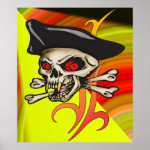 Impresión y poster de juego del pirata