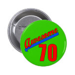 Impresionante en 70 años del 70.o cumpleaños pins