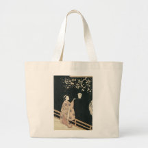 Impresiones 1760 del arte del flor del ciruelo de  bolsas de mano