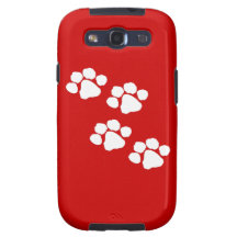 Impresiones animales de la pata samsung galaxy s3 protectores