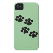 Impresiones animales de la pata iPhone 4 Case-Mate cárcasas