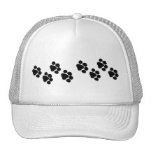 Impresiones animales de la pata gorro