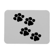 Impresiones animales de la pata iman de vinilo
