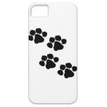 Impresiones animales de la pata iPhone 5 carcasas