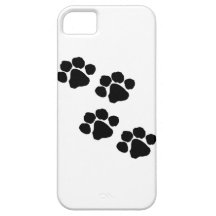 Impresiones animales de la pata iPhone 5 carcasas