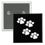 Impresiones animales de la pata pin