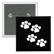 Impresiones animales de la pata pin