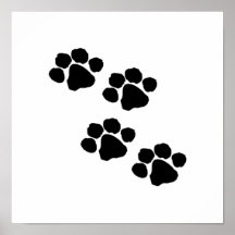 Impresiones animales de la pata