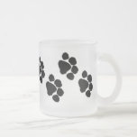 Impresiones animales de la pata tazas