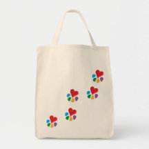 Impresiones animales de Lover_Heart-Paw Bolsa De Mano