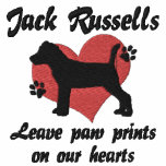 Impresiones de la pata de la licencia de Jack Russ