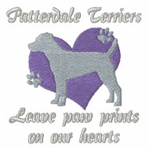 Impresiones de la pata de la licencia de los terri