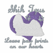Impresiones de la pata de la licencia de Shih Tzus