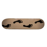 Impresiones del pie tabla de patinar