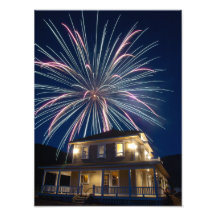 IMPRESIONES - fuegos artificiales sobre la casa de Fotografía