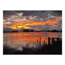IMPRESIONES - "puesta del sol sobre el río Clark F Impresiones Fotograficas