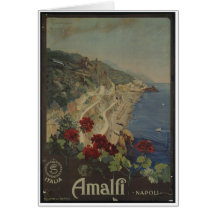 Impresiones retras del anuncio del poster del viaj felicitacion 