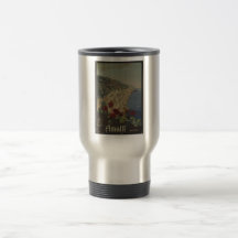 Impresiones retras del anuncio del poster del viaj tazas de café