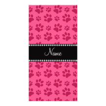 Impresiones rosadas conocidas personalizadas de la tarjeta personal