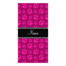 Impresiones rosadas conocidas personalizadas de la tarjeta con foto personalizada