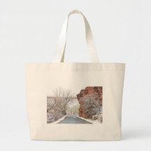 Impulsión del paisaje del invierno de las rocas de bolsa