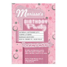 Impulsión retra de la invitación del fiesta de la 