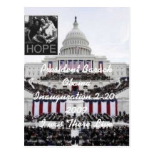 Inauguración 2009 de presidente Barack Obama Tarjetas Postales