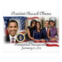 Inauguración 2013 de PRESIDENTE OBAMA Postales