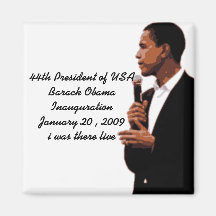Inauguración de Obama (estaba allí vivo) 2009 Imanes